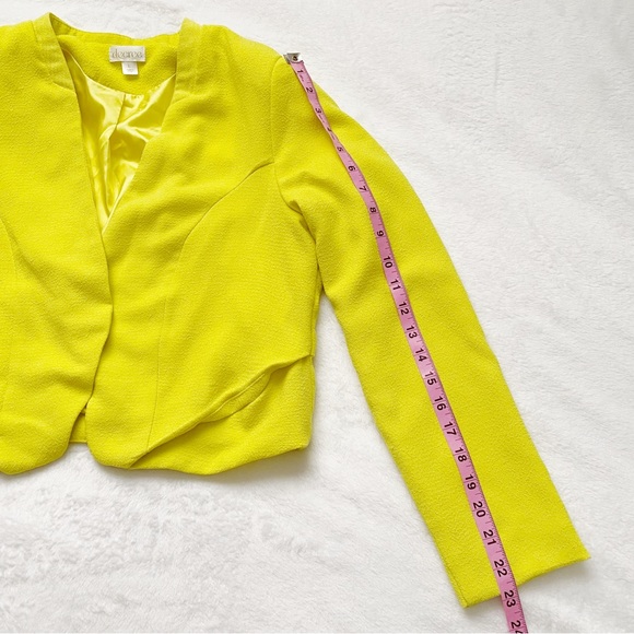 Neon Yellow Cropped Jacket - Picture 7 of 11